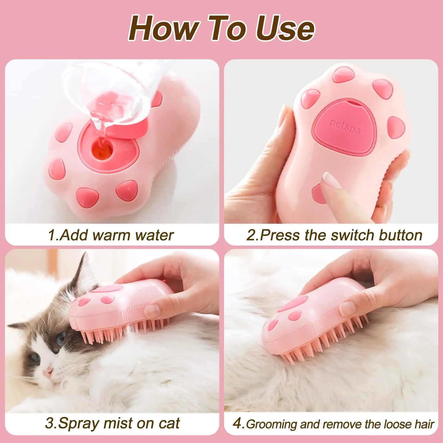 PetsCare 3 in 1  Brush