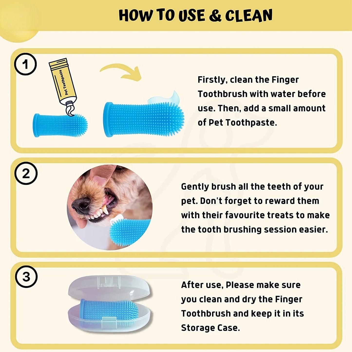 PetsCare Soft Finger Toothbrush